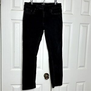 Kenneth Cole Slim Fit Straight Leg Black Denim Jeans Sz 34 x 30